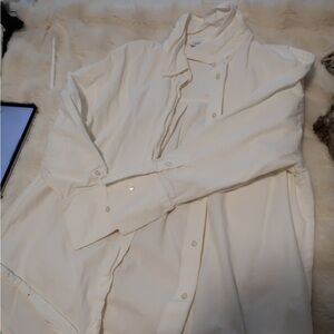 Anine Bing Ivory Collared Shirt